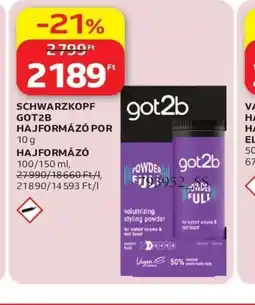 Auchan SCHWARZKOPF GOT2B HAJFORMÁZ POR ajánlat