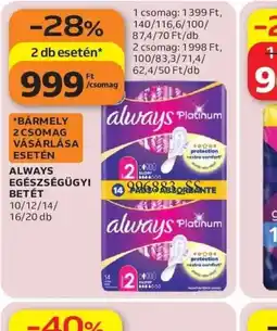 Auchan ALWAYS EGÉSZSÉGÜGYI BETÉT ajánlat