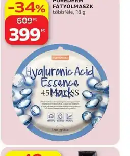 Auchan PUREDERM FÁTYOLMASZK ajánlat