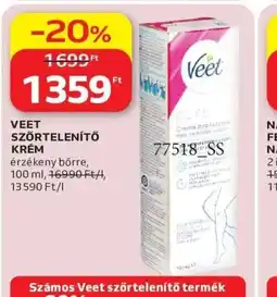 Auchan VEET SZŐRTELENÍTŐ KRÉM ajánlat