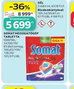 Auchan SOMAT MOSOGATGÉP TABLETTA ajánlat