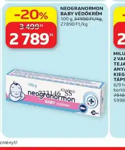 Auchan NEOGRANORMON BABY VÉDŐKRÉM ajánlat