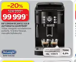 Auchan DE'LONGHI ECAM12.123.B KÁVÉFŐZŐ ajánlat
