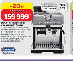Auchan DE'LONGHI PRESSZ KÁVÉFŐZŐ ajánlat