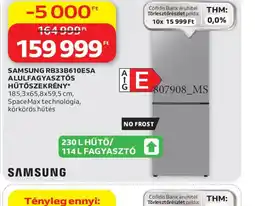 Auchan SAMSUNG RB33B610ESA HŰTŐSZEKRÉNY ajánlat