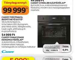 Auchan CANDY BEÉPÍTHETŐ SÜTŐ ajánlat