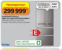 Auchan HAIER HB17FPAAA HŰTŐSZEKRÉNY ajánlat