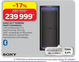 Auchan SONY ULT TOWER9 PARTYHANGFAL ajánlat