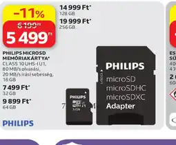 Auchan PHILIPS MICROSD MEMRIAKÁRTYA ajánlat
