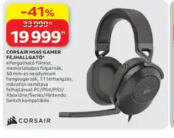 Auchan CORSAIR HS65 GAMER FEJHALLGAT ajánlat