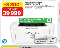 Auchan HP LASERJET M110W LÉZERNYOMTAT ajánlat