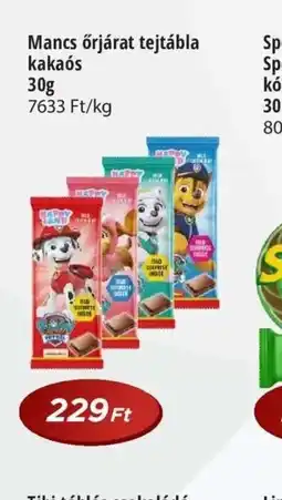 Real Mancs őrjárat tejtábla kakas ajánlat