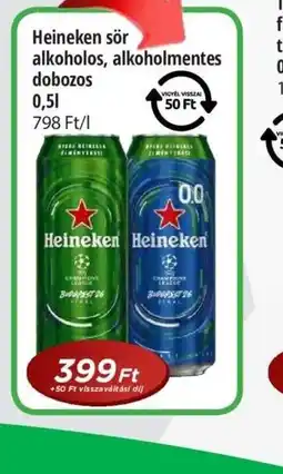 Real Heineken dobozos sör ajánlat