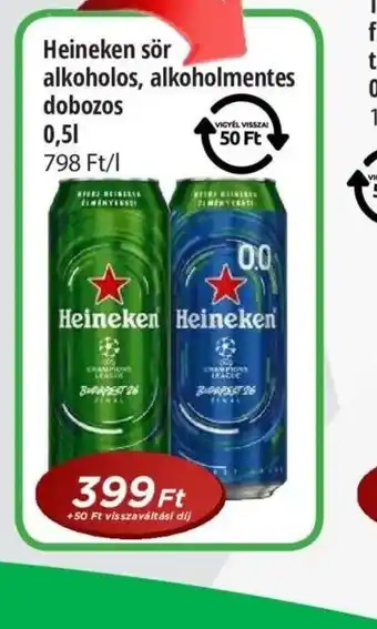 Real Heineken dobozos sör ajánlat