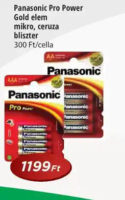 Real Panasonic Pro Power Gold elem ajánlat