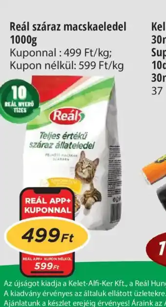 Real Reál száraz macskaeledel ajánlat