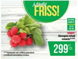 Coop Hónapos retek csomós ajánlat