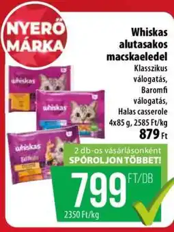 Coop Whiskas alutasakos macskaeledel ajánlat