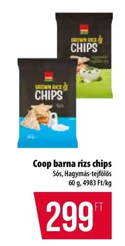 Coop Coop barna rizs chips ajánlat