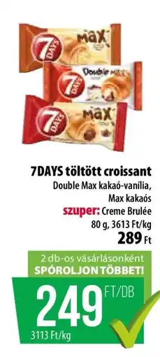 Coop 7DAYS töltött croissant ajánlat