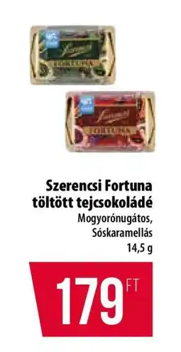 Coop Szerencsi Fortuna töltött tejcsokoládé ajánlat