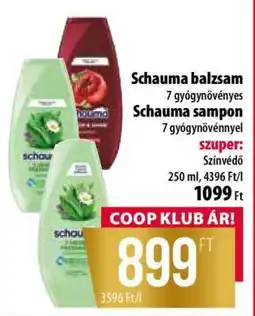 Coop Schauma balzsam és sampon ajánlat