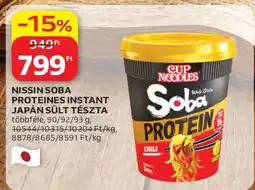 Auchan Nissin Soba Proteines Instant Japán Sült Tészta ajánlat