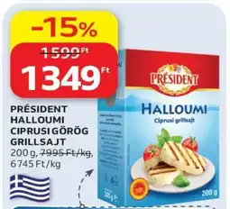 Auchan PRÉSIDENT HALLOUMI CIPRUSI GÖRÖG GRILLSAJT ajánlat