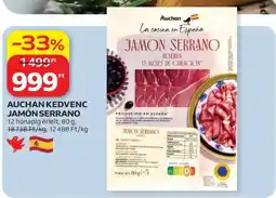 Auchan AUCHAN KEDVENC JAMÓN SERRANO ajánlat