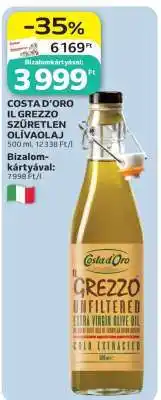 Auchan COSTA D’ORO IL GREZZO SZŰRETLEN OLÍVAOLAJ ajánlat
