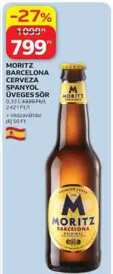 Auchan MORITZ BARCELONA CERVEZA SPANYOL ÜVEGES SÖR ajánlat