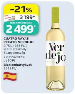 Auchan CUATRO RAYAS PECATIS VERDEJO ajánlat