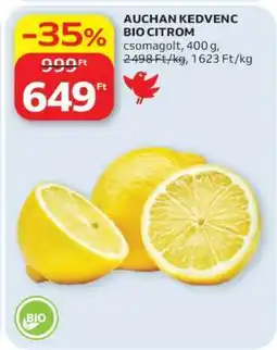 Auchan Auchan Kedvenc Bio Citrom ajánlat