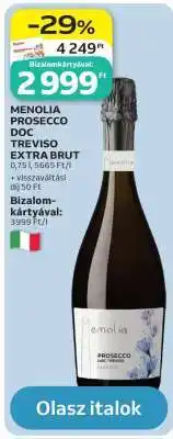 Auchan MENOLIA PROSECCO DOC TREVISO EXTRA BRUT ajánlat