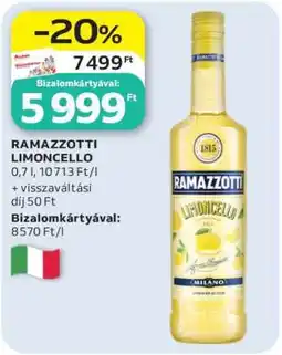 Auchan RAMAZZOTTI LIMONCELLO ajánlat