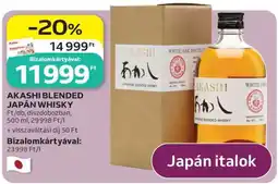 Auchan AKASHI BLENDED JAPÁN WHISKY ajánlat