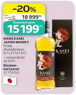 Auchan MARS KASEI JAPÁN WHISKY ajánlat