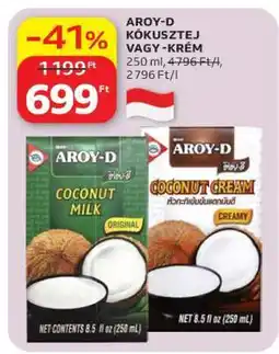 Auchan AROY-D KÓKUSZTEJ VAGY -KRÉM ajánlat