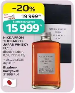 Auchan NIKKA FROM THE BARREL JAPÁN WHISKY ajánlat