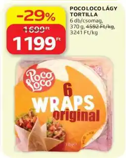 Auchan POCO LOCO LÁGY TORTILLA ajánlat