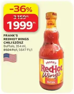 Auchan FRANK’S REDHOT WINGS CHILI SZÓSZ ajánlat