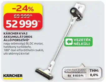 KÄRCHER KVA2 AKKUMULÁTOROS ÁLLÓ PORSZÍVÓ