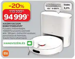 Auchan XIAOMI VACUUM ROBOTPORSZÍVÓ ajánlat