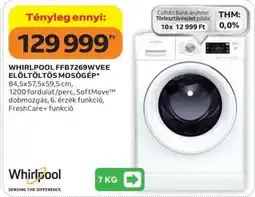 Auchan WHIRLPOOL FFB7269WVEE ELŐLTÖLTŐS MOSÓGÉP ajánlat
