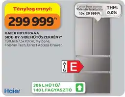 Auchan HAIER HB17FPAAA SIDE-BY-SIDE HŰTŐSZEKRÉNY ajánlat