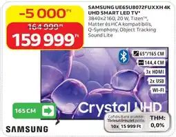 Auchan SAMSUNG UE65U8072FUXXH 4K UHD SMART LED TV ajánlat