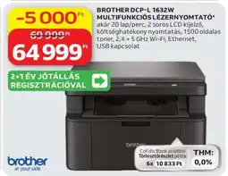 Auchan BROTHER DCP-L 1632W MULTIFUNKCIÓS LÉZERNYOMTATÓ ajánlat