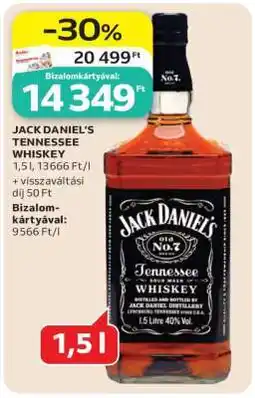 Auchan Jack Daniel's Tennessee whiskey ajánlat