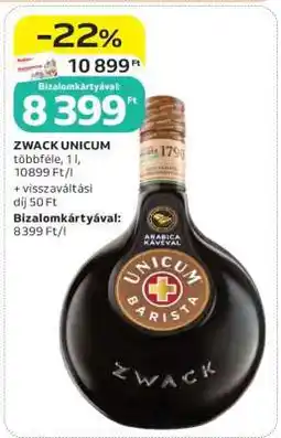 Auchan Zwack Unicum ajánlat