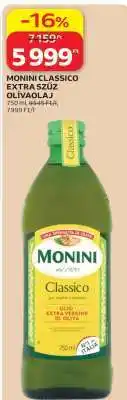 Auchan MONINI CLASSICO EXTRA SZŰZ OLÍVAOLAJ ajánlat
